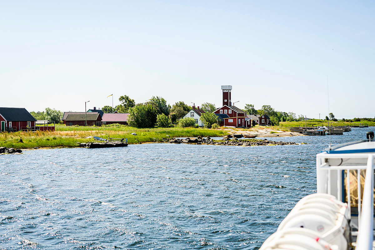 Havsutsikt över östra skärgården.